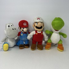 Nintendo Super Mario Bros and Yoshi Plush Lot of 4 Stuffed Toy Doll 8" - 10"