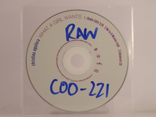 CHRISTINA AGUILERA WHAT A GIRL WANTS (X6) 3 Track CD Single with Plastic Sleeve