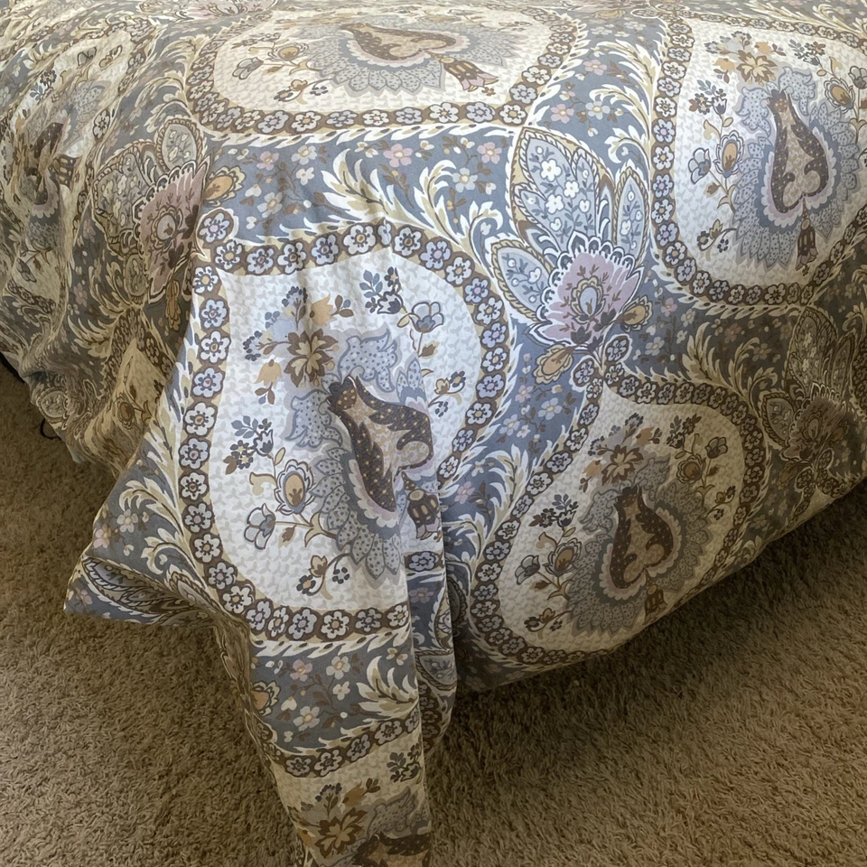 Funda nórdica Pottery Barn Darcy floral Medallion King algodón + 2 fundas en euros Foto 3 de 3