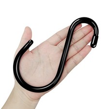 DINGEE 12 Pack S Hooks Heavy Duty Vinyl Coated Large S Hooks 6 inch Non Slip...