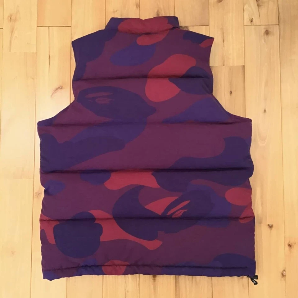 BAPE Giant Purple camo Puffer down vest a bathing ape NIGO Size M - Image 2 of 4
