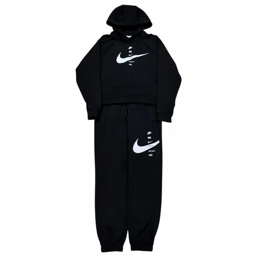 Nike Women's Swoosh Hoodie Set Black M