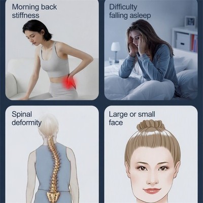 Ergonomic Lumbar Pillow with Extended Waist Coverage for Bed Rest