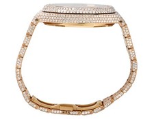 Mens Audemars Piguet 18K Rose Gold Royal Oak 41MM Full VS Diamond Watch 31.75 Ct 4