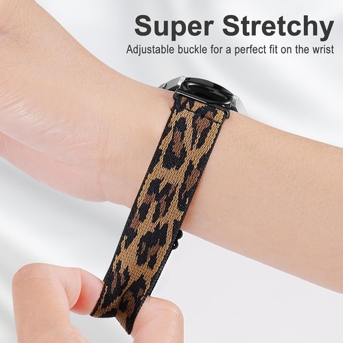 20mm Nylon Bands for Samsung Galaxy Watch 7/6/5/4/FE 40mm 44mm/ Leopard - Picture 3 of 7