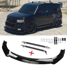For Honda Element 2003-2011 Car Front Bumper Lip Splitter Spoiler Strut Rods