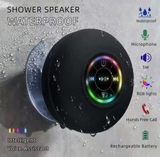 Portable Bluetooth Speaker Wireless Waterproof LED Suction Cup Mini Stereo