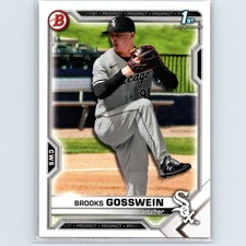 2021 Bowman Draft Brooks Gosswein #BD-21 Chicago White Sox