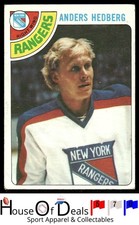 1978-79 Topps #25 Anders Hedberg New York Rangers NHL Hockey Card