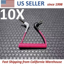 10X R DE Rode OEM SC7 3.5mm TRS to TRRS Coil Patch Audio Microphone Camera Cable