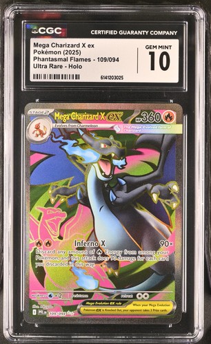 Mega Charizard X ex graded CGC 10 for sale on eBay