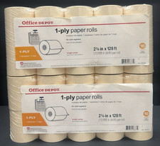 Office Depot Brand 1-Ply Bond Paper Rolls, 2-3/4 X 128', Set of 2