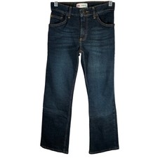 Wrangler Boys Classic Boot Slim Fit Jeans Dark Wash Denim 12 Slim School