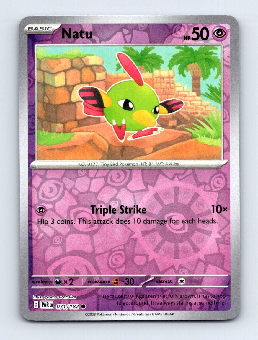 #71 2023 Paradox Rift * Natu Reverse Holo
