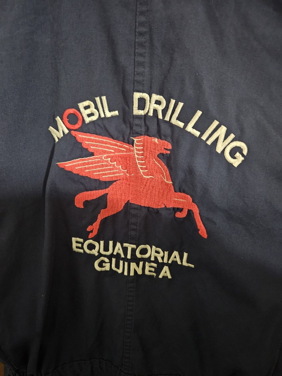 Vintage Original Mobil Drilling Service Station Uniform Overalls Pegasus