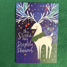 LIQUIDATING-Leanin’ Tree Christmas Greeting Card “The Stars Are Brightly…”