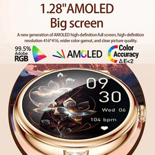 1.28"AMOLED HD Smart Watch Women Fashion Fitness Tracker AI Voice Bluetooth Call — image 3