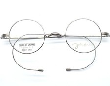 John Lennon JL-1142-2 Round Eyeglasses Frame Cable Temples Gray Made in Japan