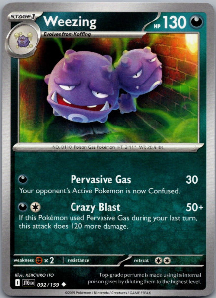 092/159 - Weezing  - Journey Together - NM/M