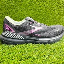 Brooks Adrenaline GTS 23 Womens Size 7D Black Athletic Running Shoes Sneakers