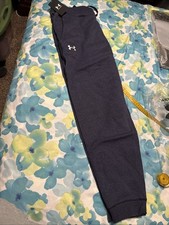 Under Armour Men  s Midnight Navy Hustle Fleece Joggers XL Nwt
