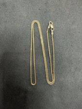 3.59g Vintage 14k Yellow Gold Wheat Spiga Chain 18” Jewelry lot D