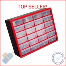 Akro-Mils 24-Drawer Plastic Drawer Storage Cabinet for Garage Organization, Bead