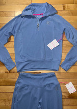 NEW NWT JUICY COUTURE OG Bling Logo Tracksuit Set Frosted Blue Size M
