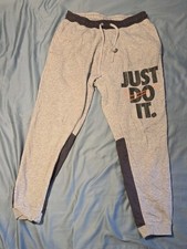 Mens Nike Athletic Gym Just Do It Jogger Fleece Pants Sweatpants