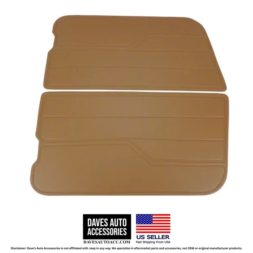 Par completo de paneles de puertas interiores SPICE para Jeep CJ7 CJ8 YJ 1982-1995 Foto 4 de 4