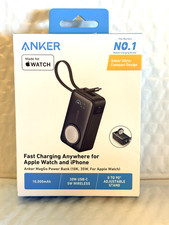 Anker - MagGo Power Bank 10K, 35W, For Apple Watch  iPhone - Black BRAND NEW