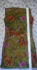 Wild Fable Women  s Green Floral Slip Dress M Strappy Sleeveless