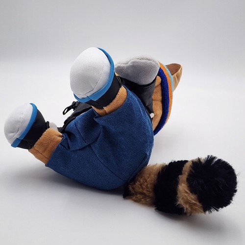 Salesforce Tableau Mascot Astro Data Rockstar Plush Raccoon Leather Jacket NWT - Picture 6 of 8