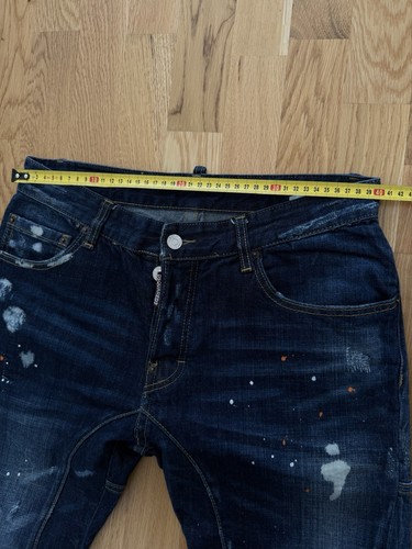 Dsquared2 Jeans 48 Blue Distressed Button Fly Made in Italy - Picture 15 of 17