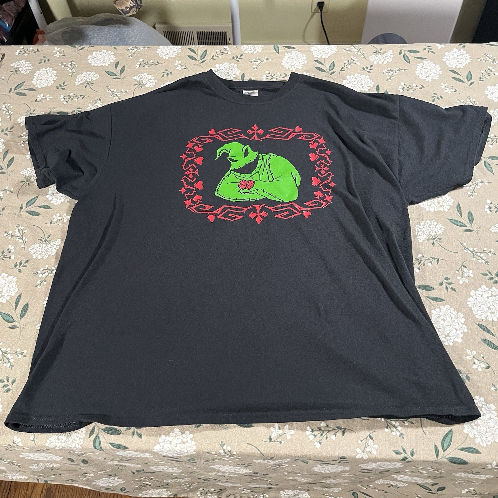 Vintage Oogie Boogie T-Shirt Black 3XL Y2K Nightmare Before Christmas Grunge