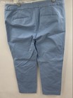 Boden Womens Blue Flat Front Slash Pocket Straight Leg Cropped Pants Size 14R — photo 2