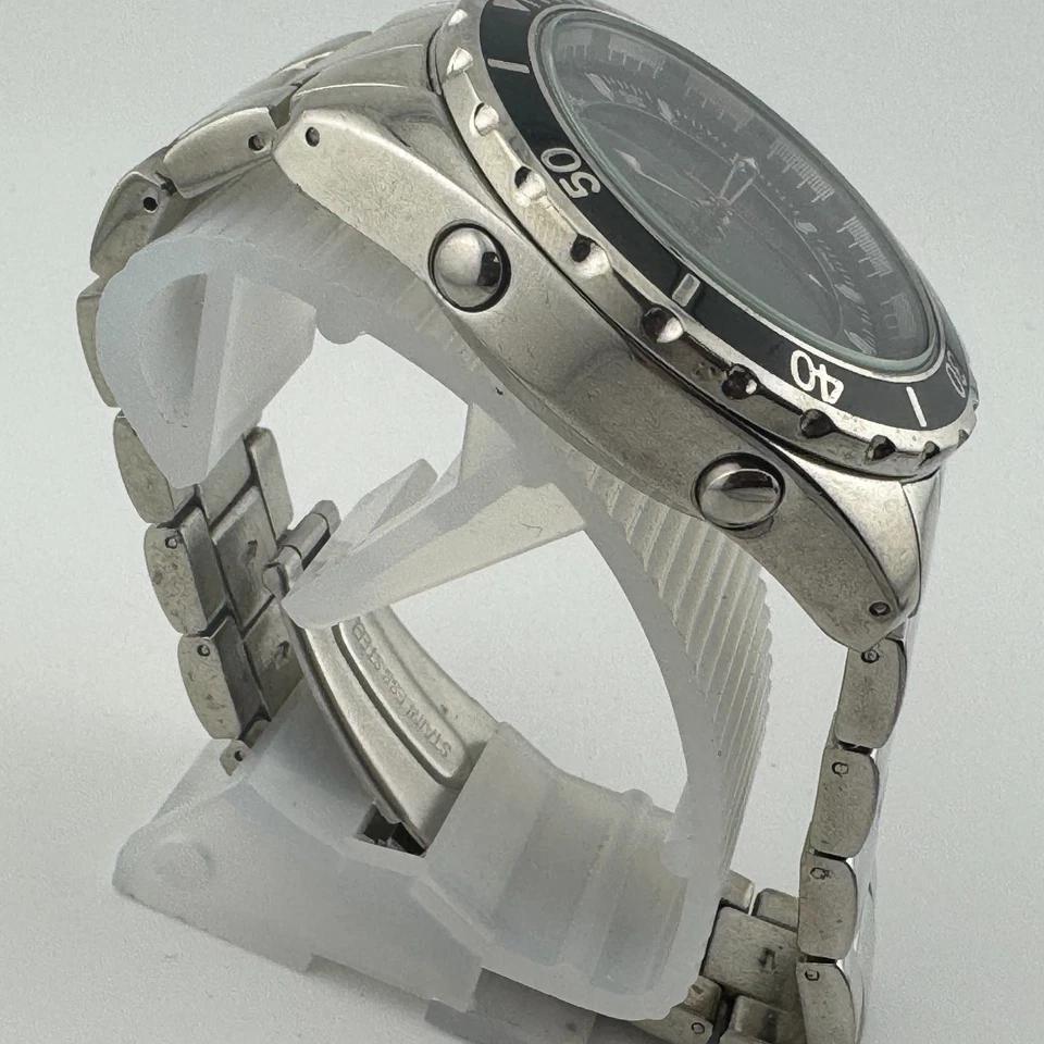 U.S. Polo Assn Analog Digital Watch Men Black Fixed Bezel Alarm Chrono New Batte - Image 3 of 4