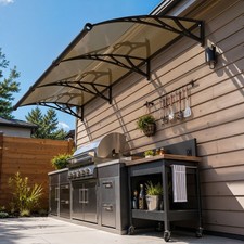 Large Sink Window Awning Door Eaves Canopy Polycarbonate Roof Cover for Patio US