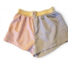 SHEIN Women s Striped Pull-On Casual Shorts Elastic Waist Multicolor Size L