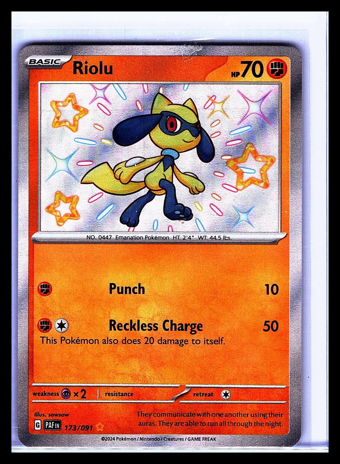 SV: Paldean Fates #173/091 Riolu
