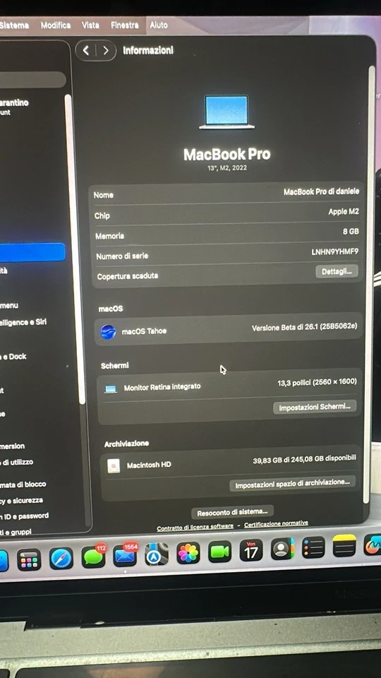 MacBook Pro 13 M2 2022 - Immagine 4 di 4