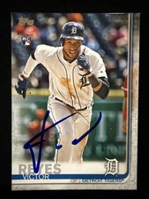 2019 Topps Victor Reyes Signed Rookie Card 560 Tigers Autograph Auto RC