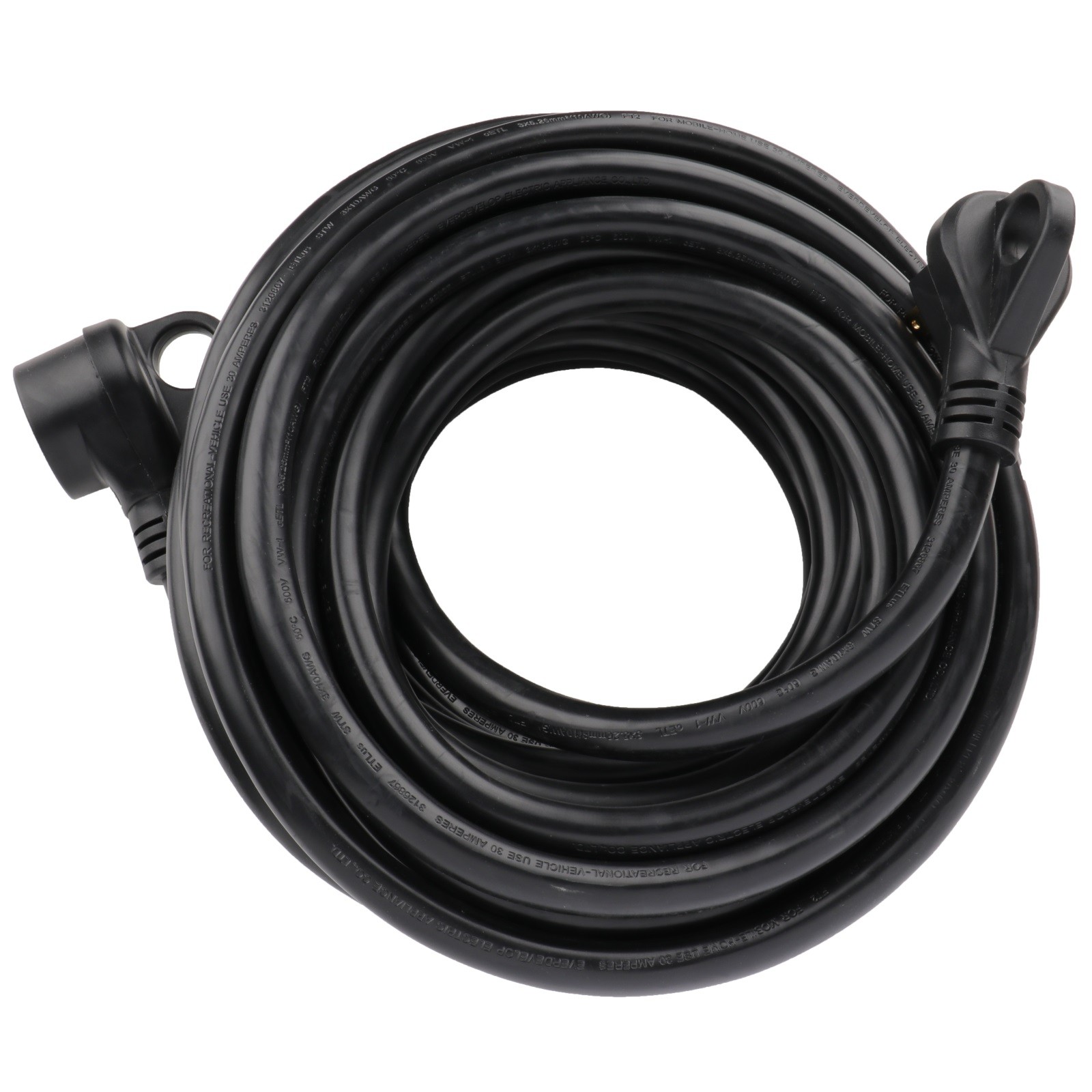 For Trailer Camper Motorhome RV Extension Cord 30 Amp 50 Foot Power Supply Cable