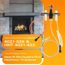 4021-423 Natural Gas Pilot Assembly for Heat & Glo Quadra-Fire Fireplaces Parts