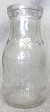 Half Pint Brookside Certified Milk Dairy Bottle Half Pint COLTON California