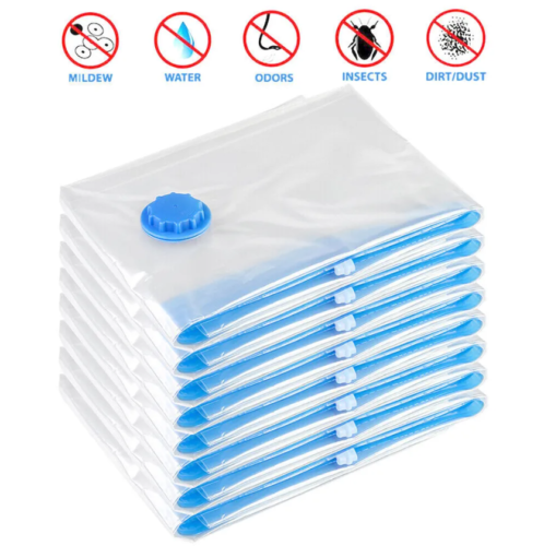 20 x Jumbo Vacuum Storage Bags Travel Space Saver Garment Seal Clothes Hand Pump - Picture 12 of 28