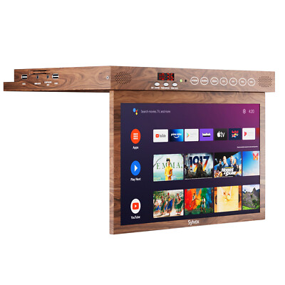 Sylvox 15.6'' Under Cabinet TV Smart  TV Android ±180° Rotation for Kitchen RV