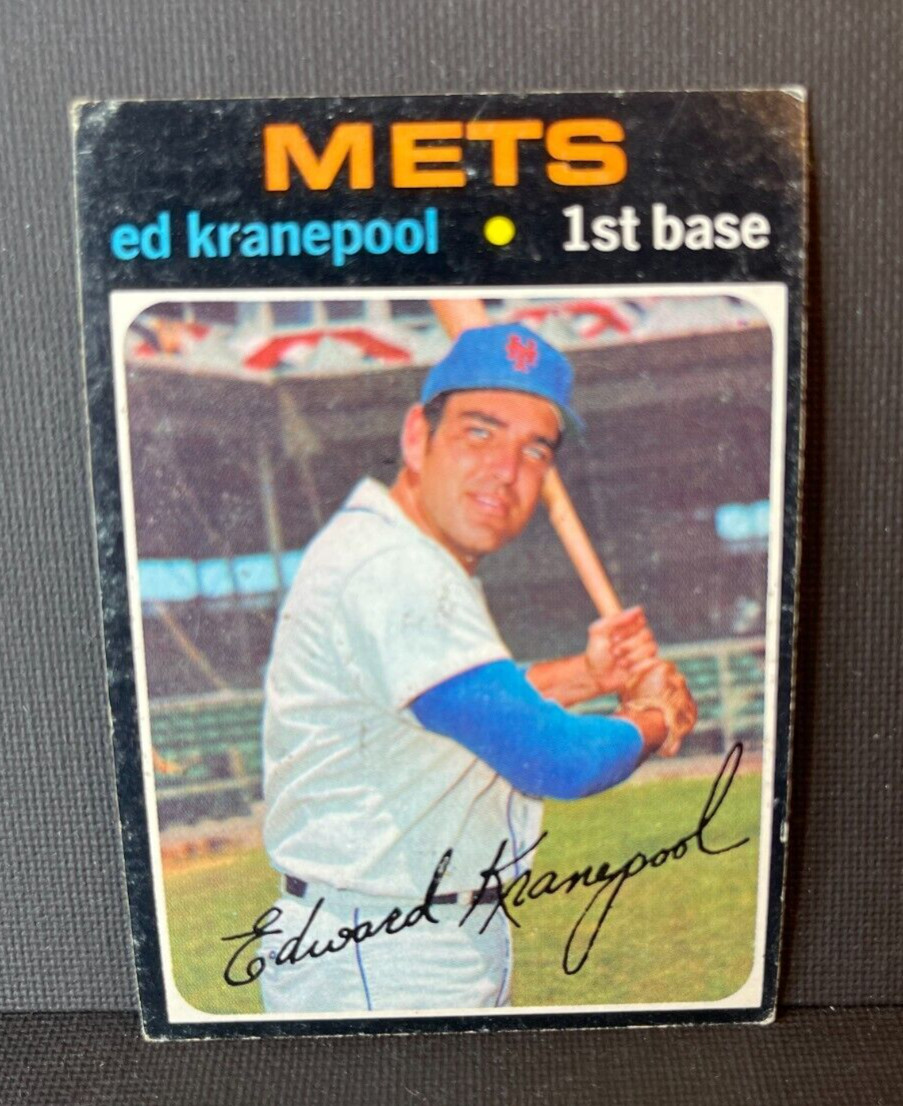 1971 TOPPS # 573 ED KRANEPOOL NEW YORK METS