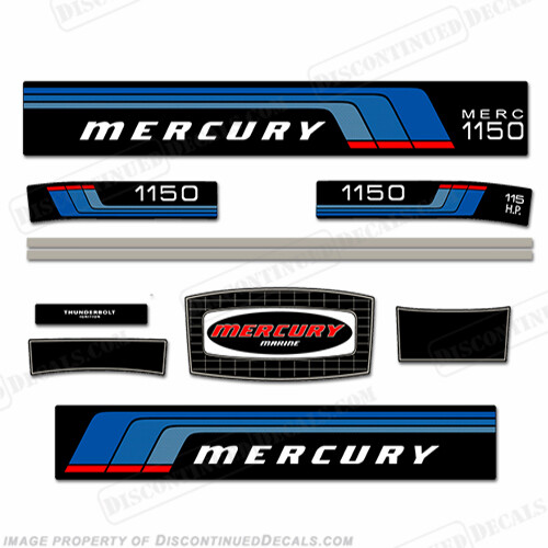 Fits Mercury 1977 115hp Outboard Decals - Picture 1 of 1