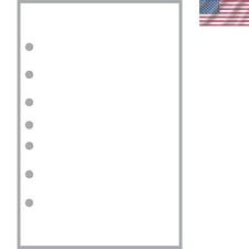 Eco-Friendly 50-Pack Blank Sheets for 7-Ring Notebooks - Durable and Acid-Free